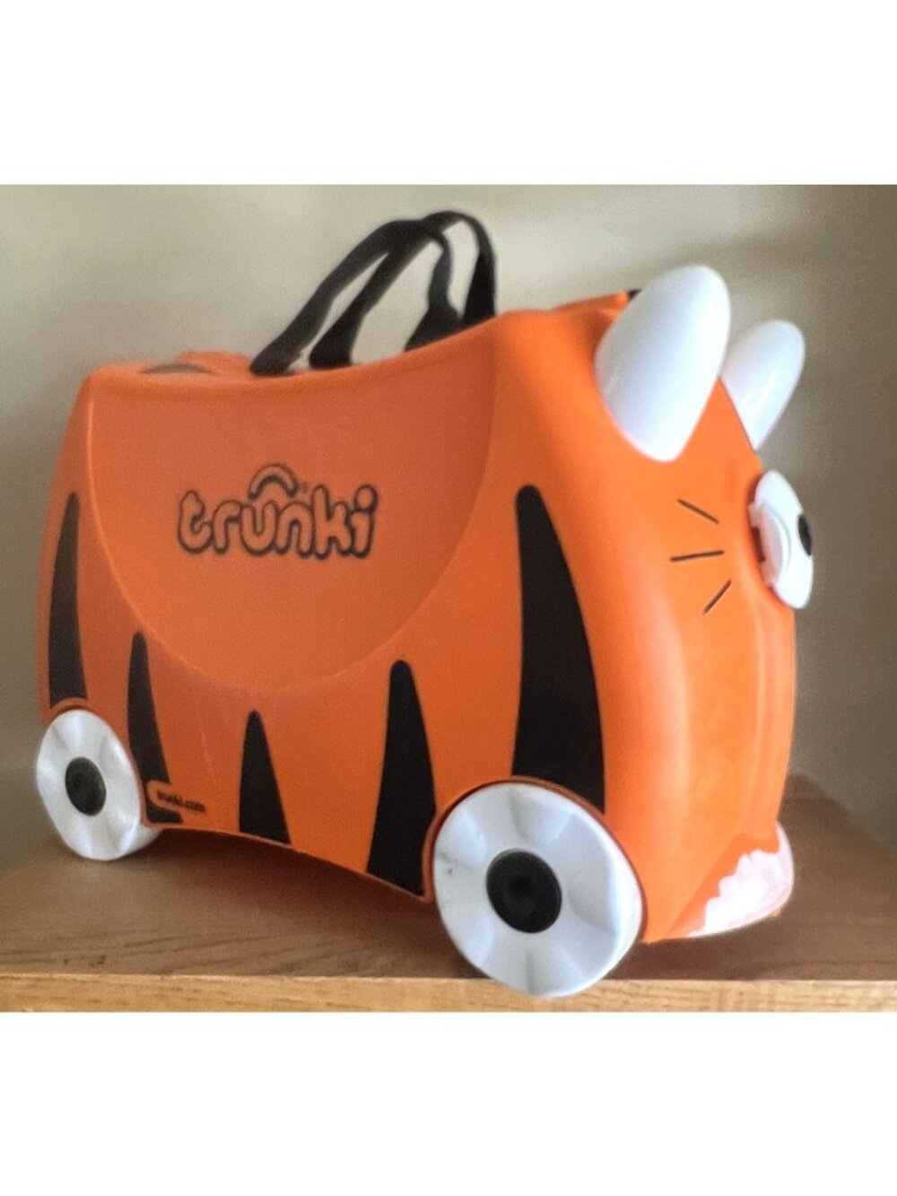 Trunki Kids' Ride On Hardside Carry On Suitcase - Tipu Tiger Luggage Travel